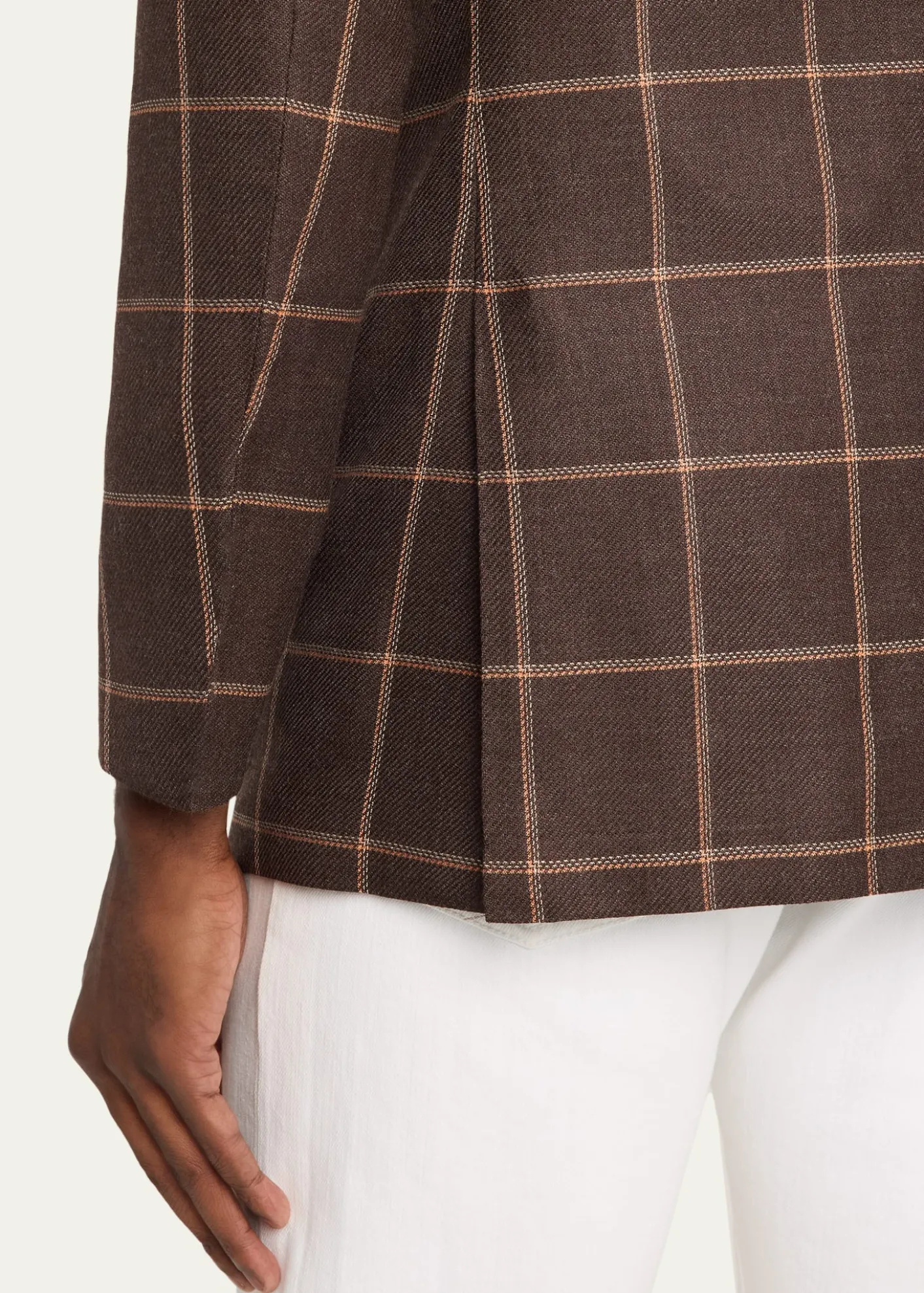 KitonMen's Cashmere Windowpane Single-Breasted Sport Coat