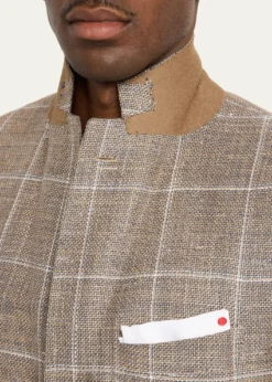 KitonMen's Cashmere, Wool and Silk Windowpane Sport Coat