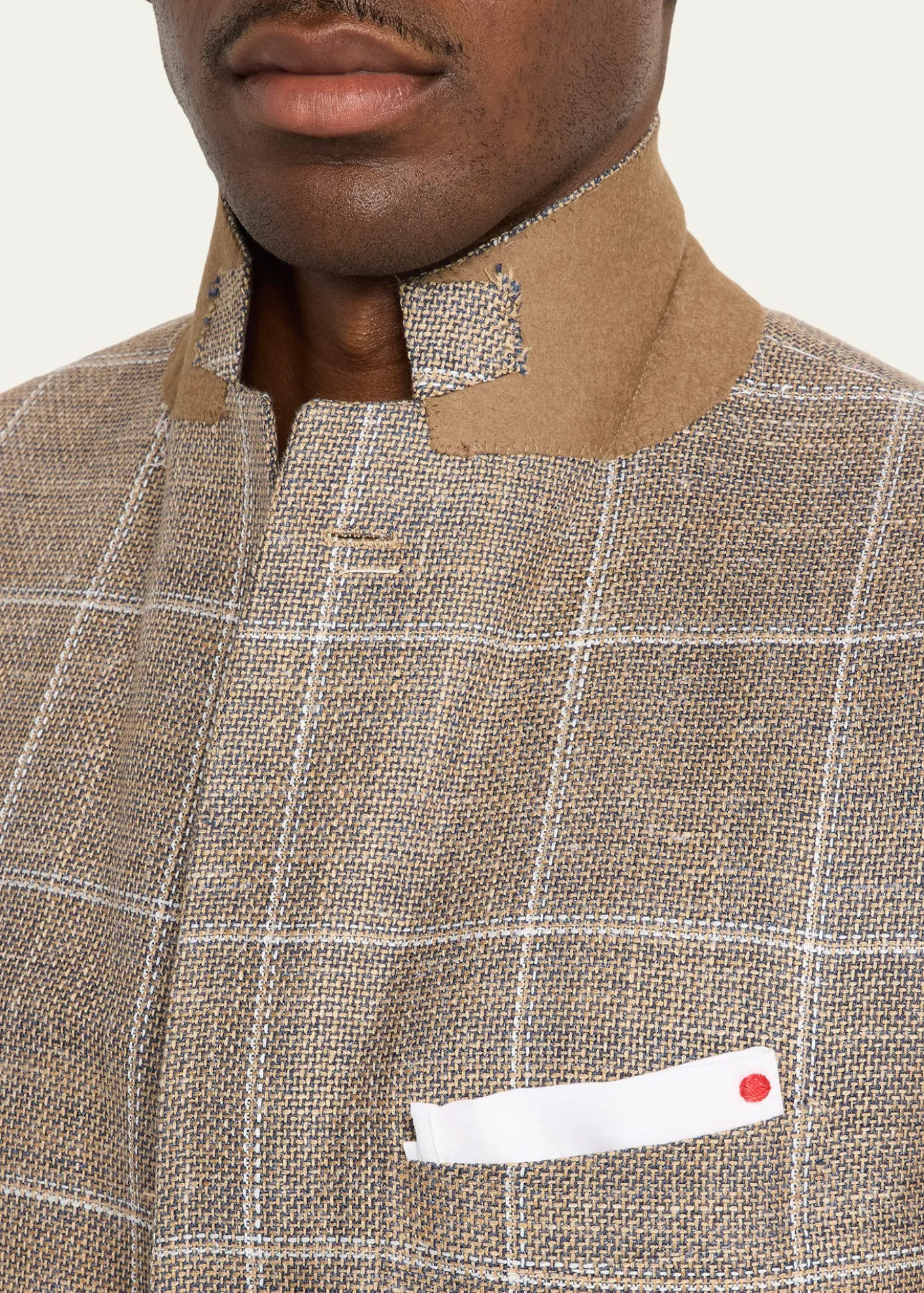 KitonMen's Cashmere, Wool and Silk Windowpane Sport Coat