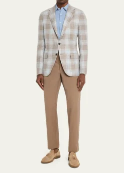 KitonMen's Cashmere, Wool and Silk Plaid Sport Coat