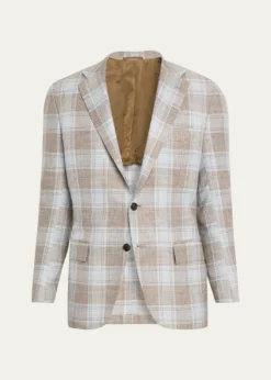 KitonMen's Cashmere, Wool and Silk Plaid Sport Coat