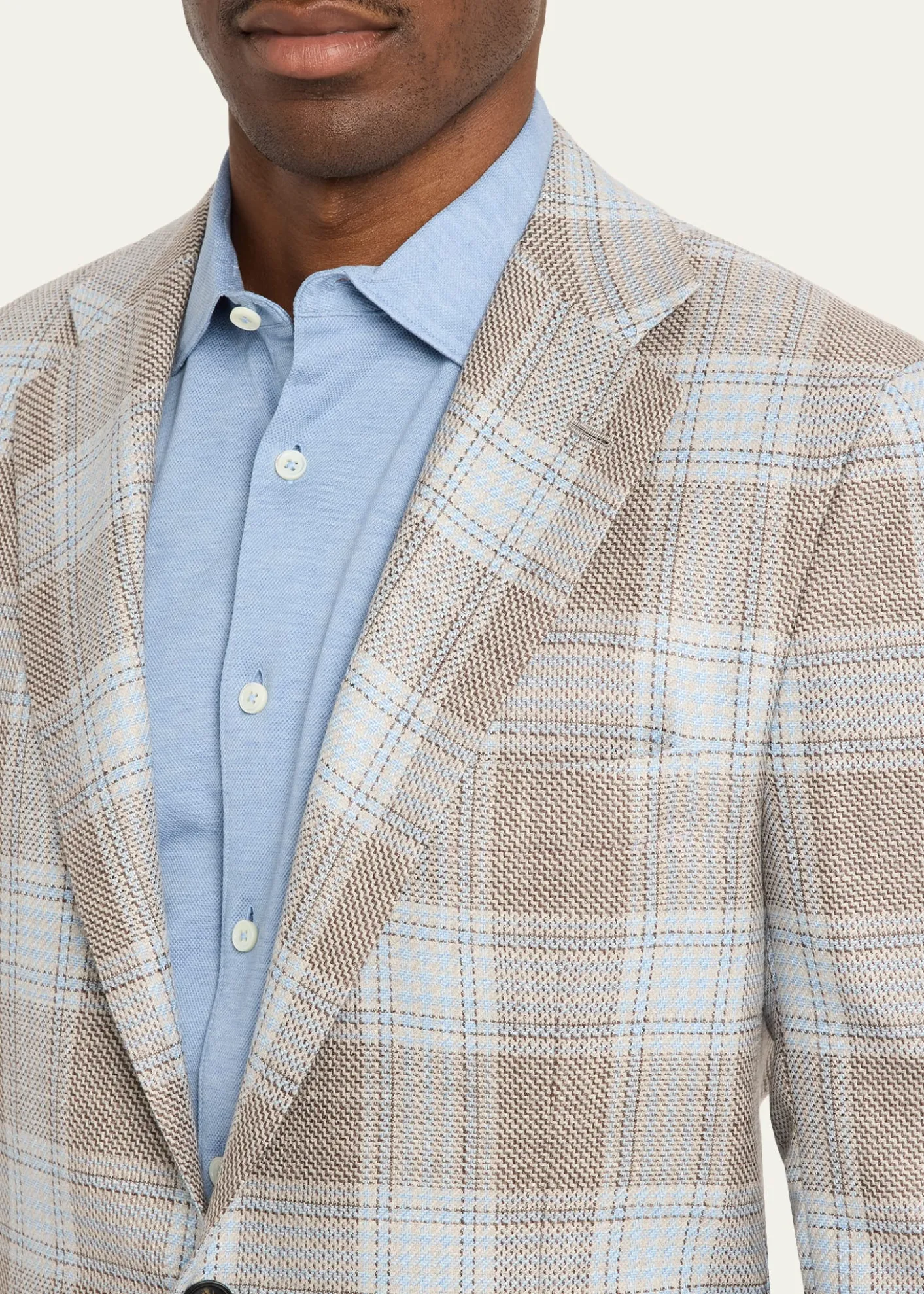 KitonMen's Cashmere, Wool and Silk Plaid Sport Coat