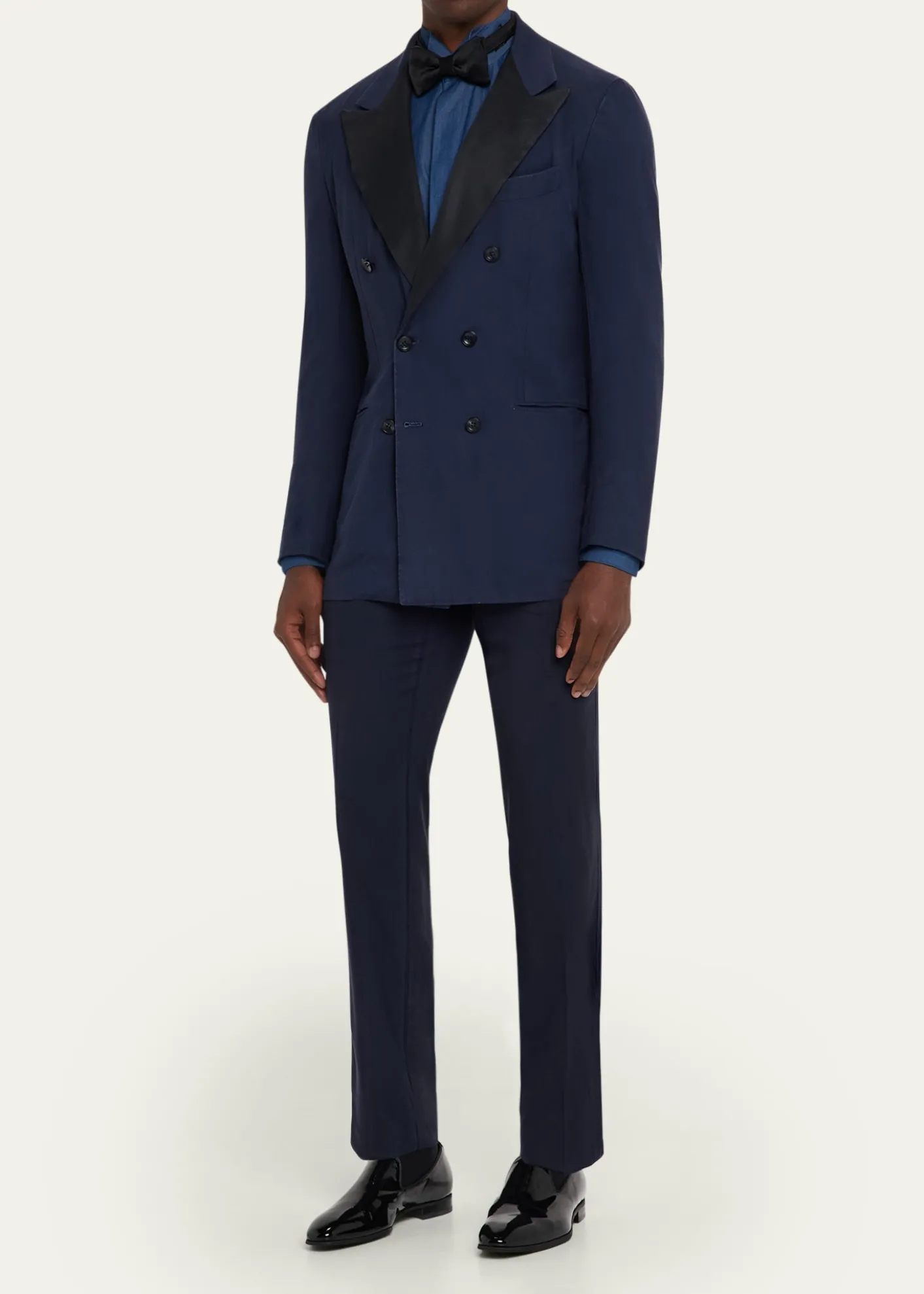 KitonMen's Chambray Tuxedo Shirt