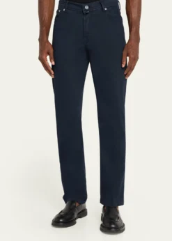 KitonMen's Cotton and Cashmere Stretch Slim Five-Pocket Pants