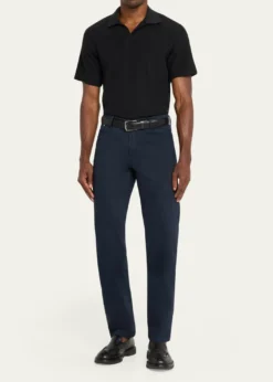 KitonMen's Cotton and Cashmere Stretch Slim Five-Pocket Pants