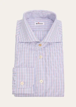 KitonMen's Cotton Graph Check Classic-Fit Dress Shirt