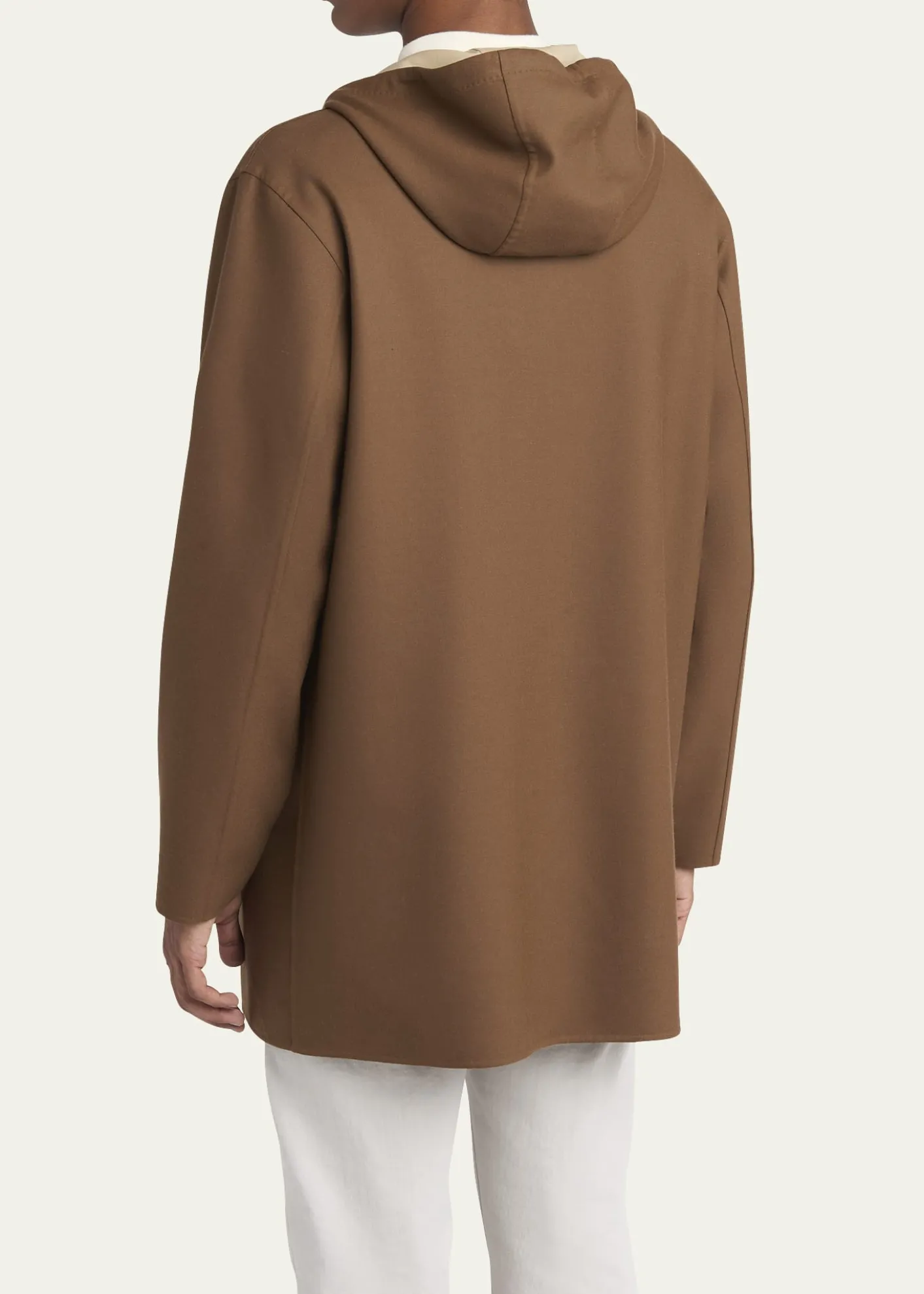 KitonMen's Cotton Hooded Overcoat