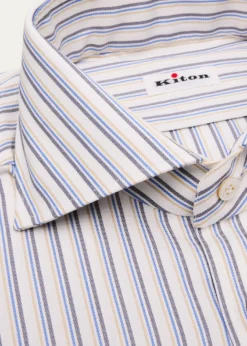 KitonMen's Cotton Multi-Stripe Dress Shirt