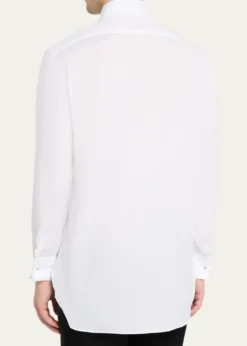 KitonMen's Cotton Pique Bib-Front Dress Shirt