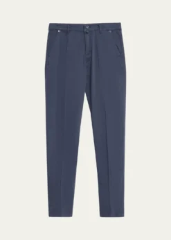 KitonMen's Cotton Poplin Slim Four-Pocket Pants