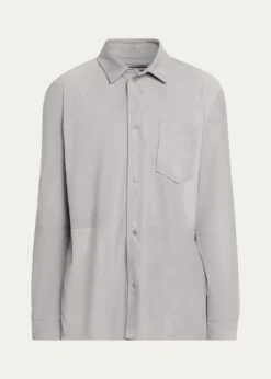 KitonMen's Cotton Snap-Placket Shirt Jacket