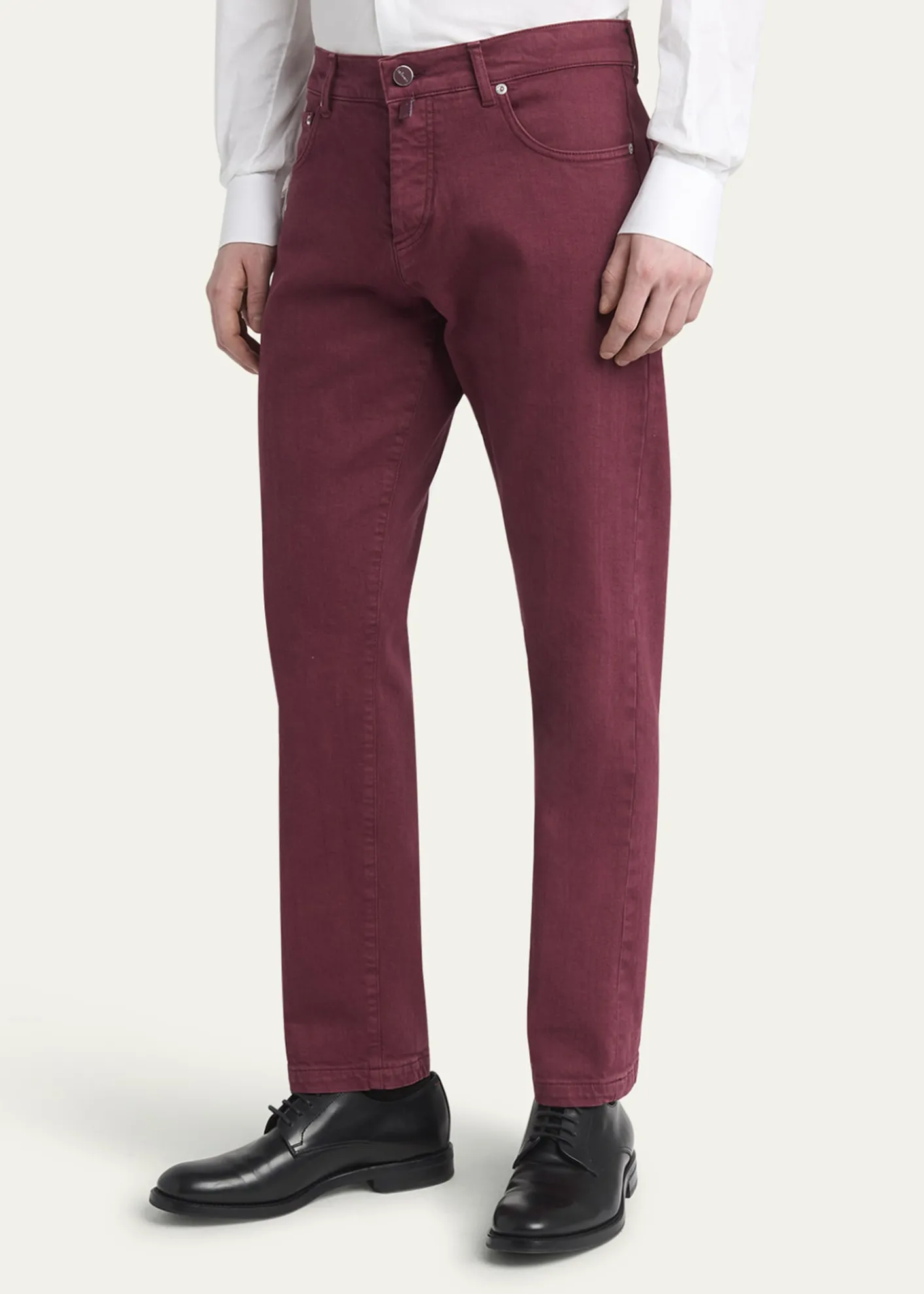 KitonMen's Cotton Stretch Slim Five-Pocket Pants