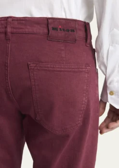 KitonMen's Cotton Stretch Slim Five-Pocket Pants