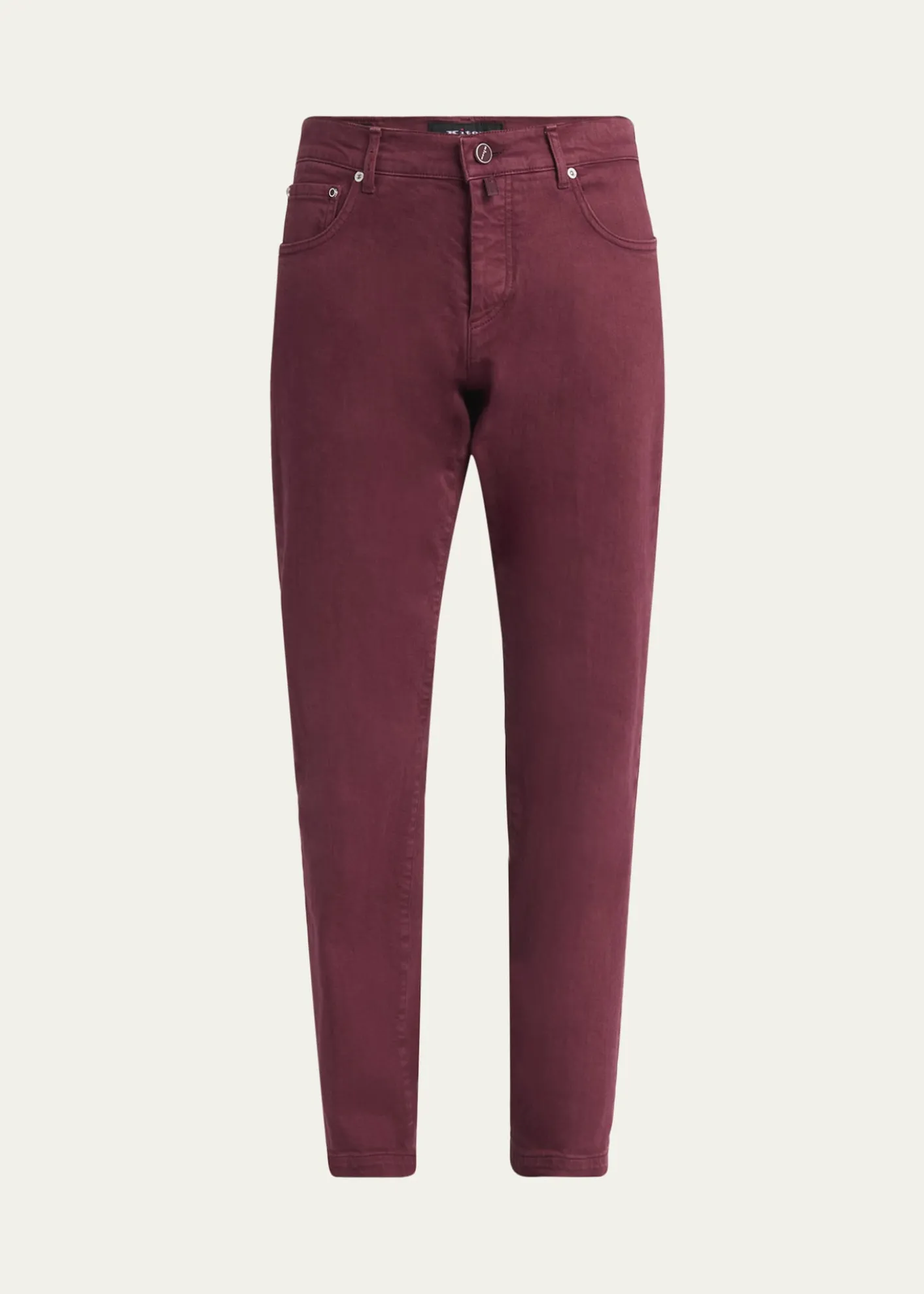 KitonMen's Cotton Stretch Slim Five-Pocket Pants