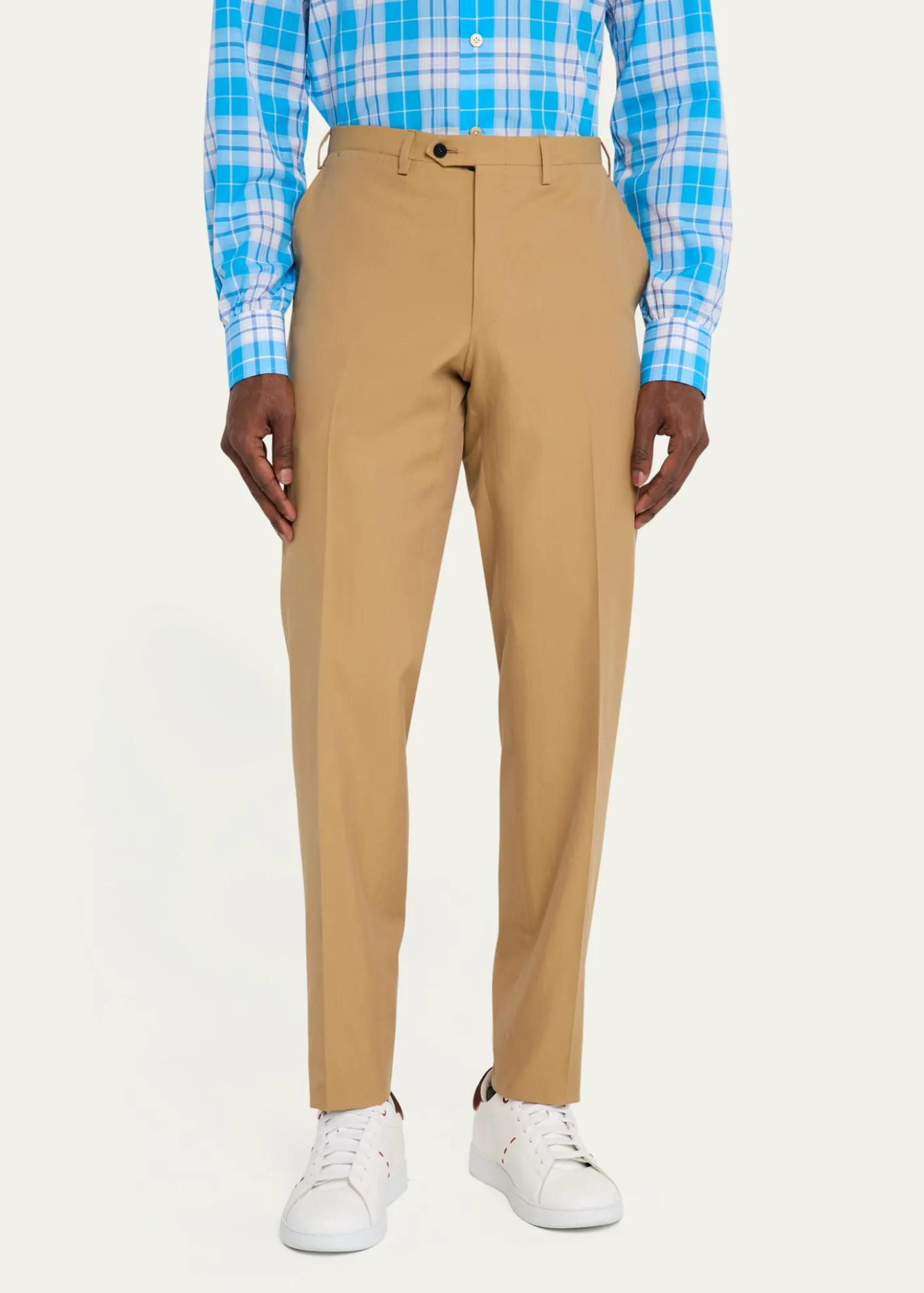 KitonMen's Flat-Front Twill Pants