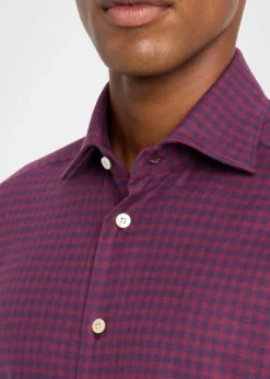 KitonMen's Gingham Cotton Sport Shirt
