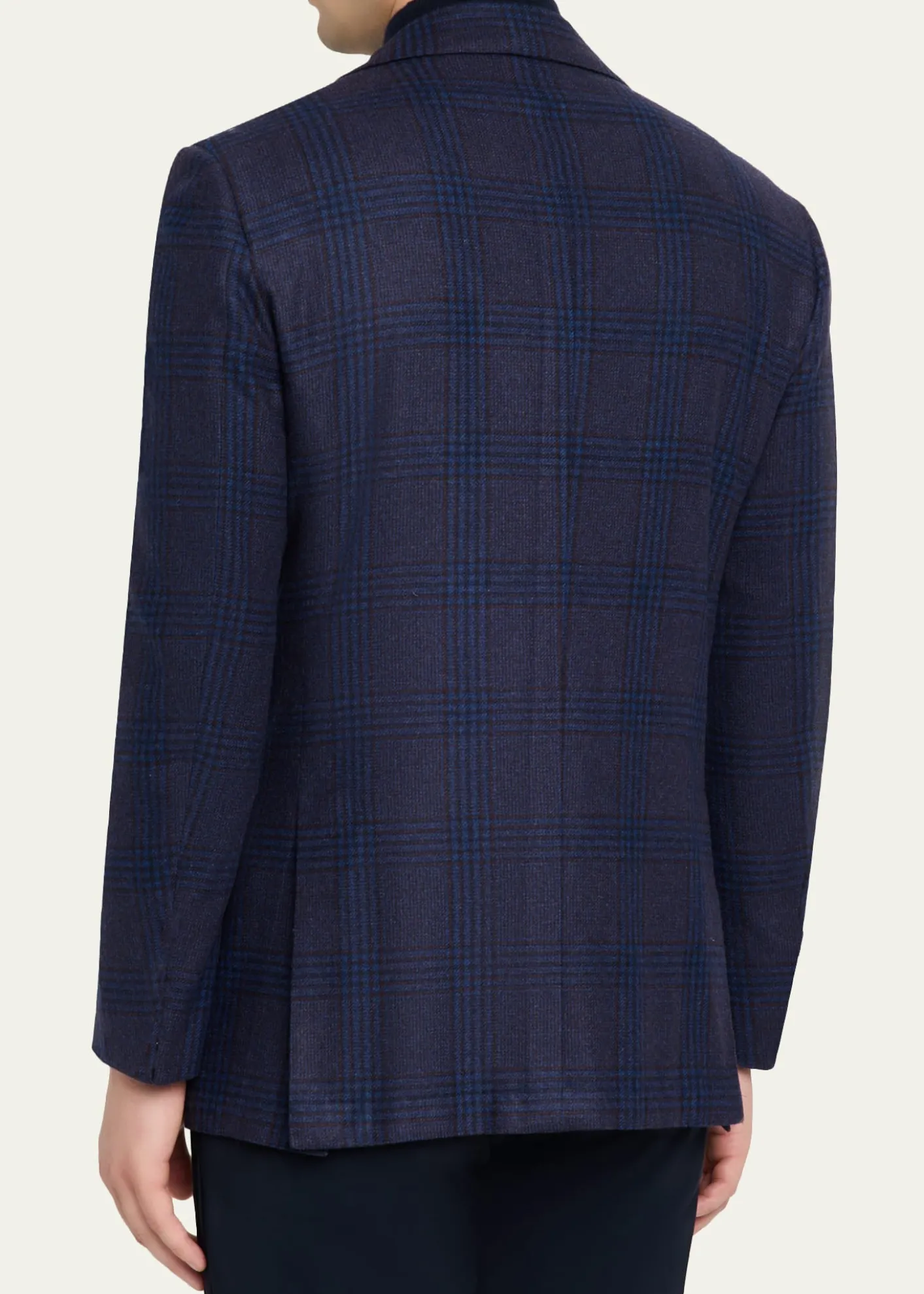 KitonMen's Glen Plaid Cashmere Sport Coat