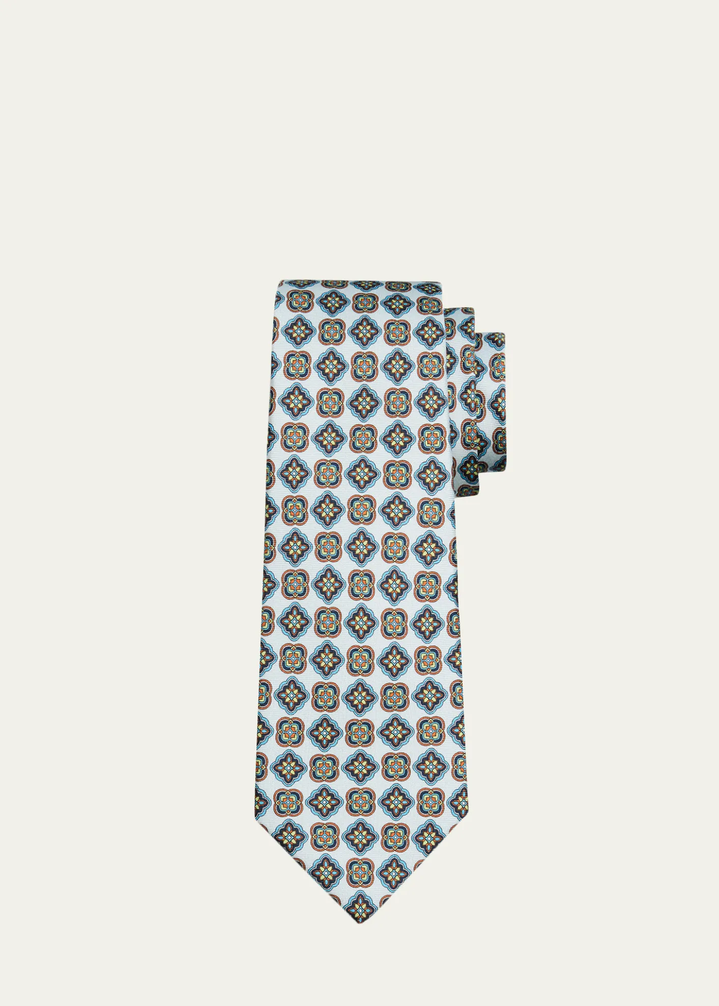 KitonMen's Intricate Medallion Silk Tie