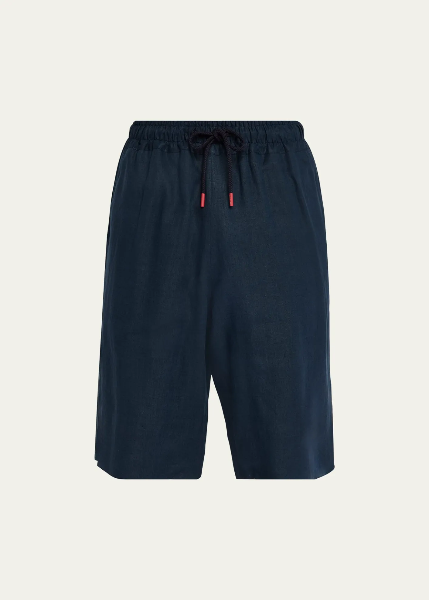 KitonMen's Linen Drawstring Shorts