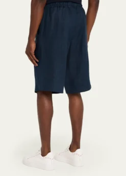 KitonMen's Linen Drawstring Shorts