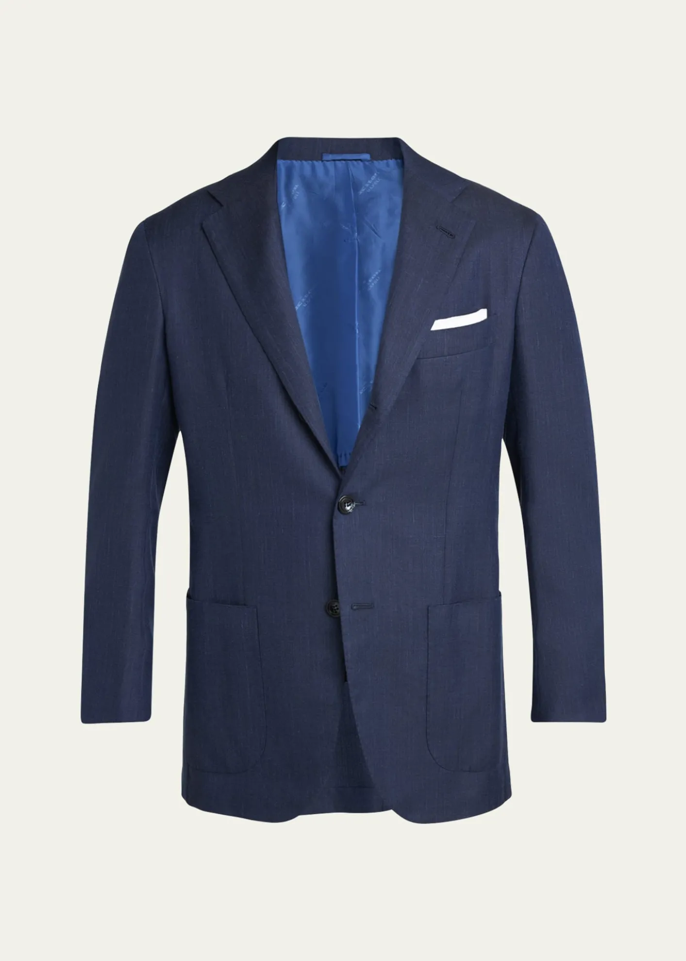 KitonMen's Micro-Herringbone Single-Breasted Sport Coat