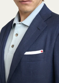 KitonMen's Micro-Herringbone Single-Breasted Sport Coat