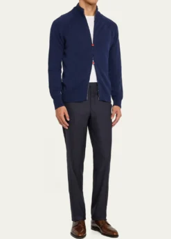 KitonMen's 15 Micron Flat-Front Trousers
