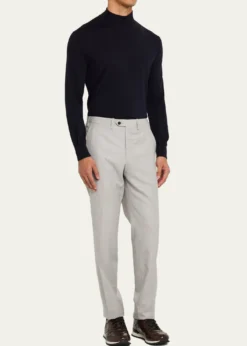 KitonMen's 15 Micron Flat-Front Trousers