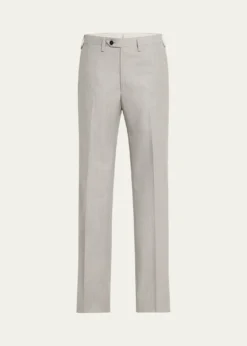 KitonMen's 15 Micron Flat-Front Trousers