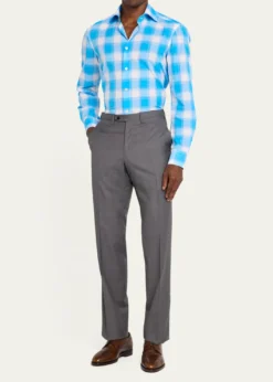 KitonMen's 15 Micron Wool Trousers