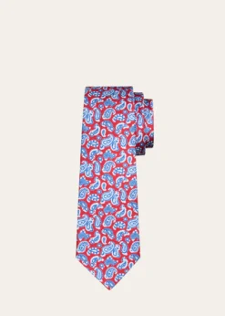 KitonMen's Paisley-Print Silk 7-Fold Tie