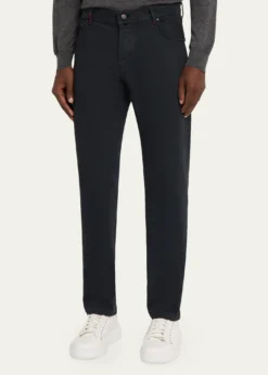 KitonMen's Plus One Slim Stretch Five-Pocket Pants