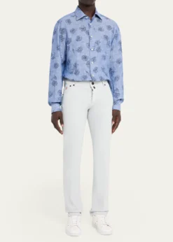 KitonMen's Plus One Slim Stretch Five-Pocket Pants