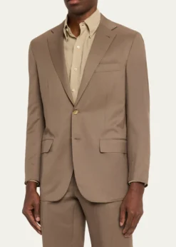 KitonMen's Solid Wool Single-Breasted Sport Coat