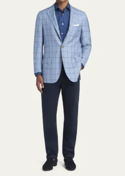 KitonMen's Straight Leg Cotton-Stretch Five-Pocket Pants