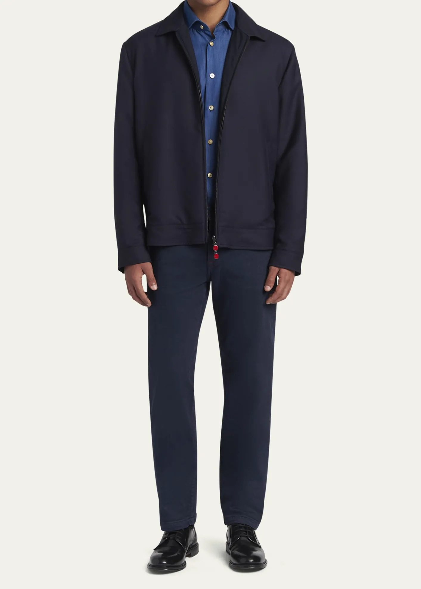 KitonMen's Straight Leg Cotton-Stretch Five-Pocket Pants