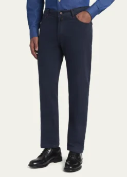 KitonMen's Straight Leg Cotton-Stretch Five-Pocket Pants