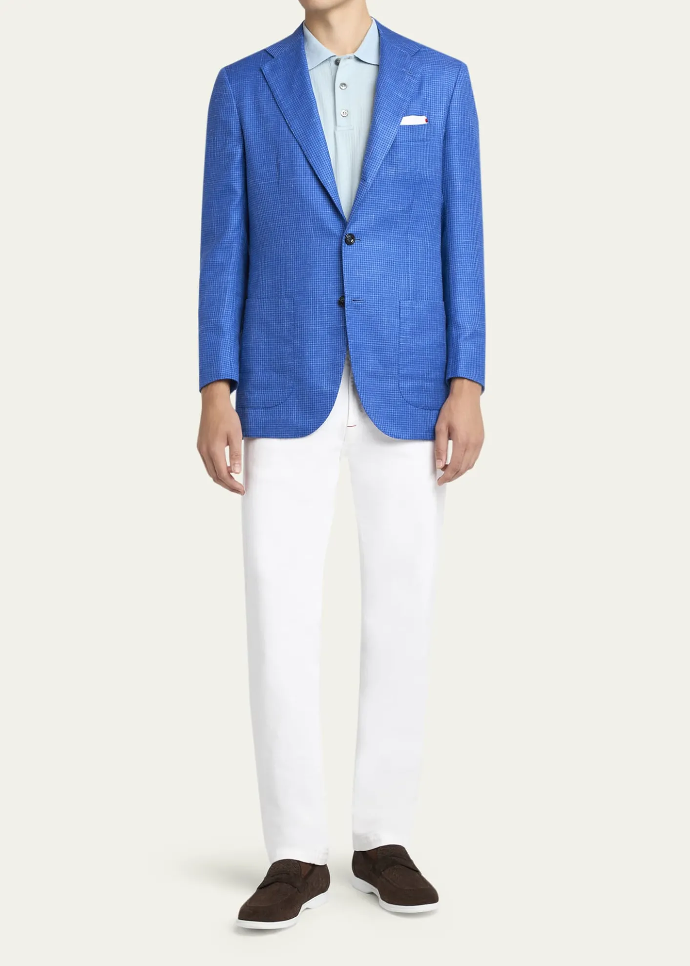 KitonMen's Straight Leg Cotton-Stretch Five-Pocket Pants
