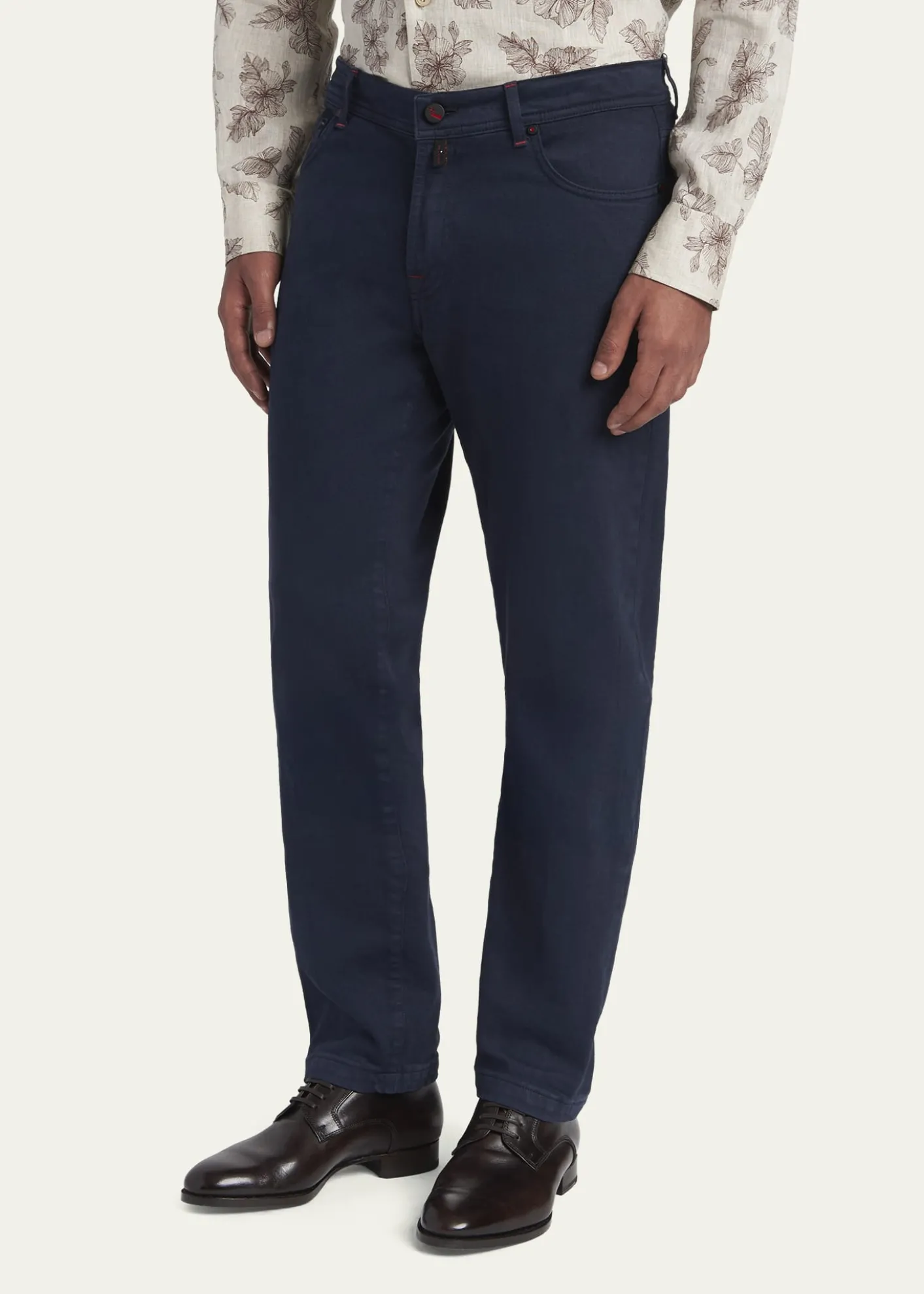 KitonMen's Straight Leg Cotton-Stretch Five-Pocket Pants