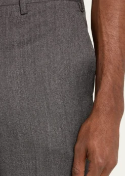 KitonMen's Textured Grey Suit Trousers