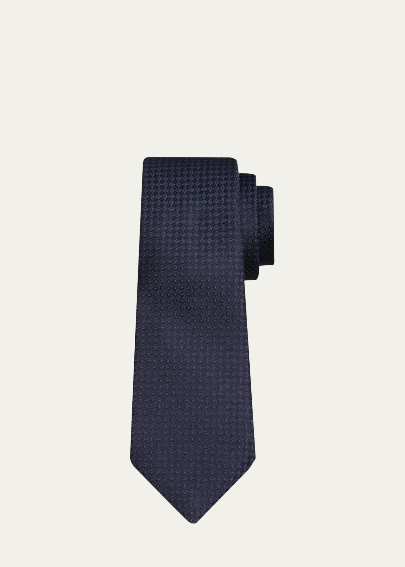 KitonMen's Tonal Jacquard Silk 7-Fold Tie