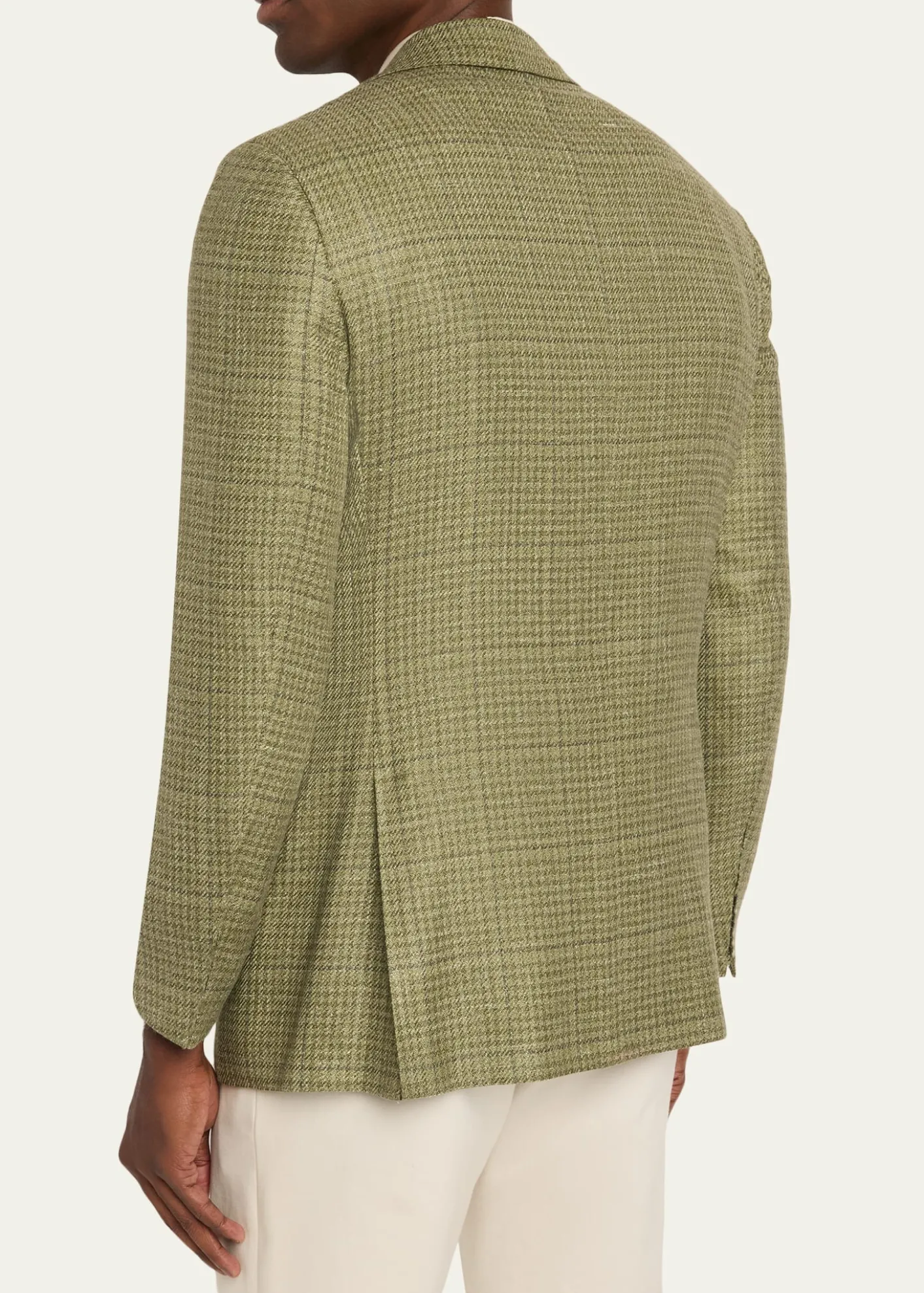 KitonMen's Tonal Plaid Wool-Blend Single-Breasted Sport Coat
