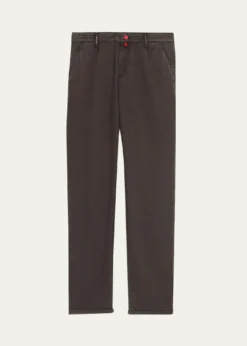 KitonMen's Washed-Effect Wool Four-Pocket Pants
