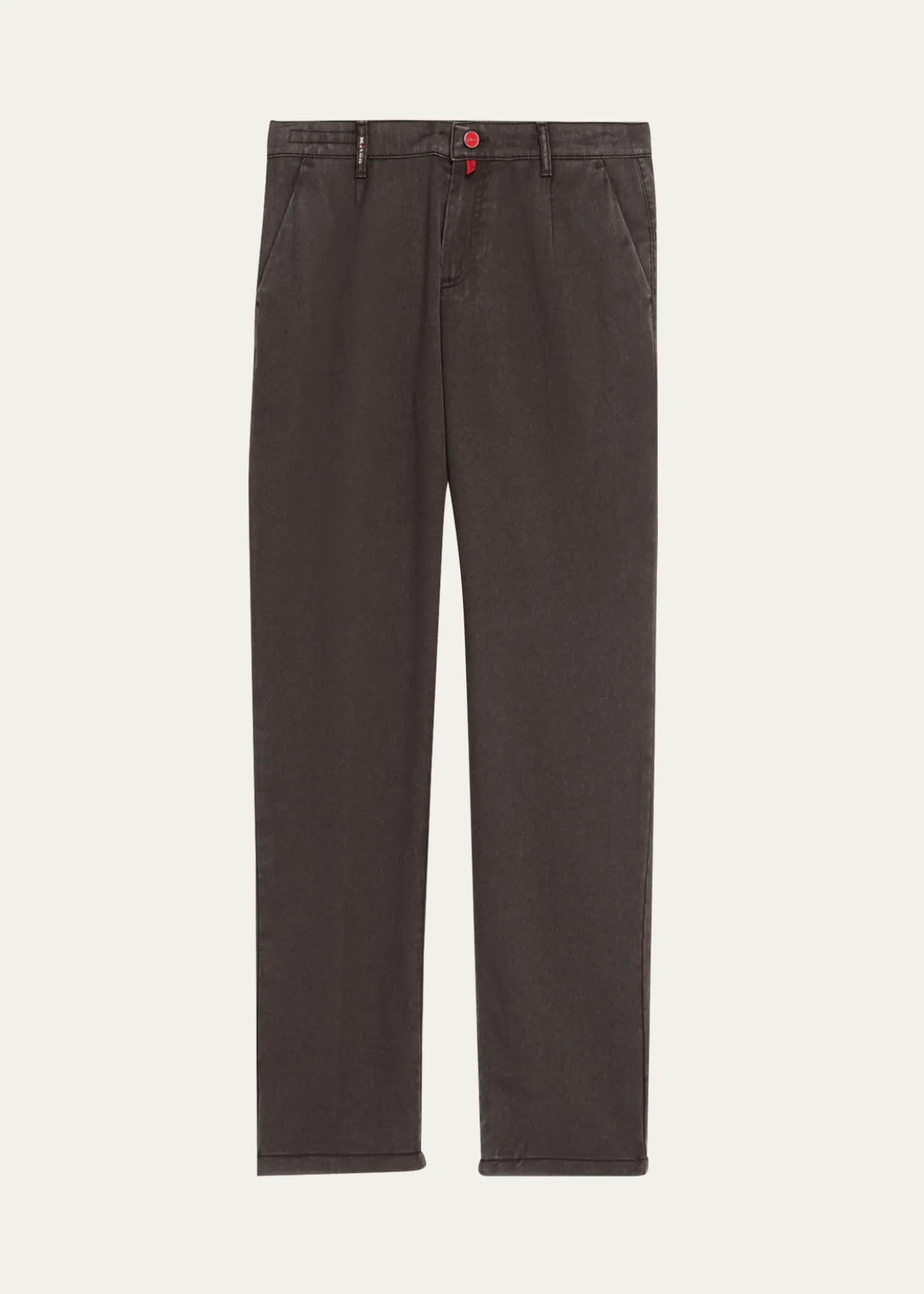 KitonMen's Washed-Effect Wool Four-Pocket Pants
