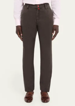 KitonMen's Washed-Effect Wool Four-Pocket Pants