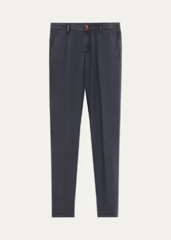 KitonMen's Washed-Effect Wool Four-Pocket Pants