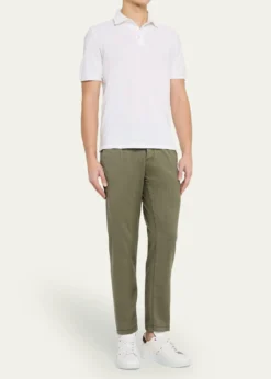 KitonMen's Washed Wool Slim Four-Pocket Pants
