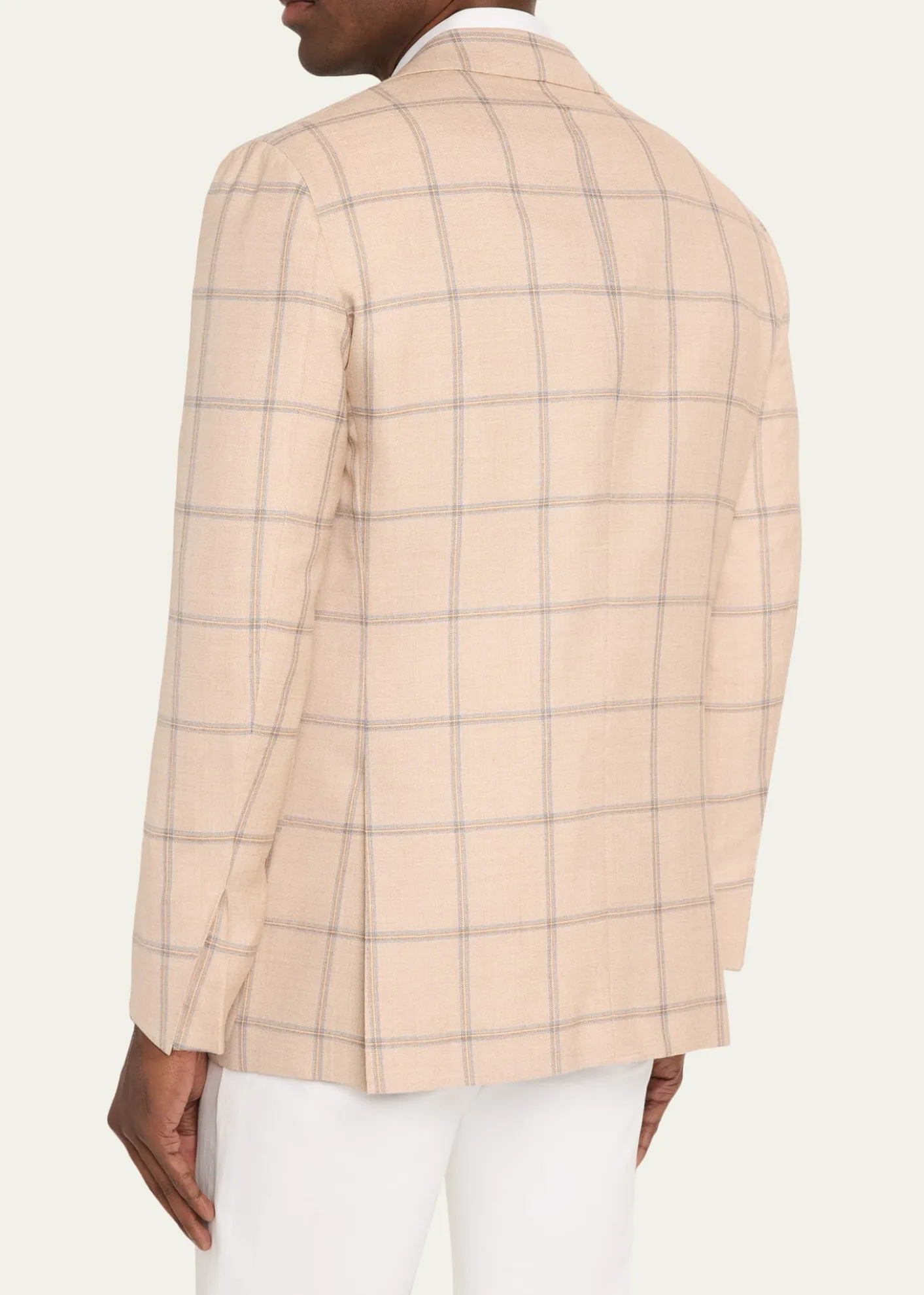 KitonMen's Windowpane Cashmere Single-Breasted Sport Coat