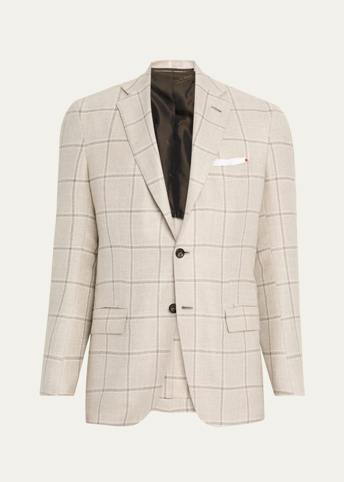 KitonMen's Windowpane Sport Jacket