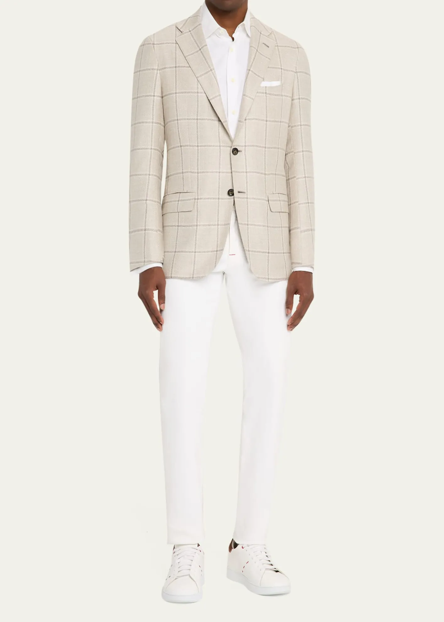 KitonMen's Windowpane Sport Jacket
